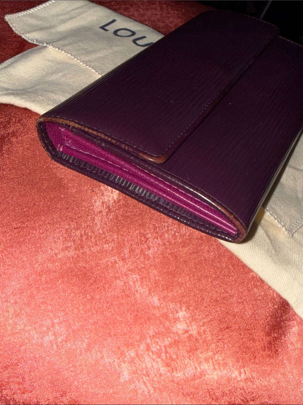 Louis Vuitton Magenta Epi Leather Continental Wallet - Picture 12 of 16